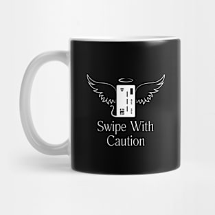 Financial Wings Tee - "Swipe With Caution" Credit Card Humor Shirt Mug